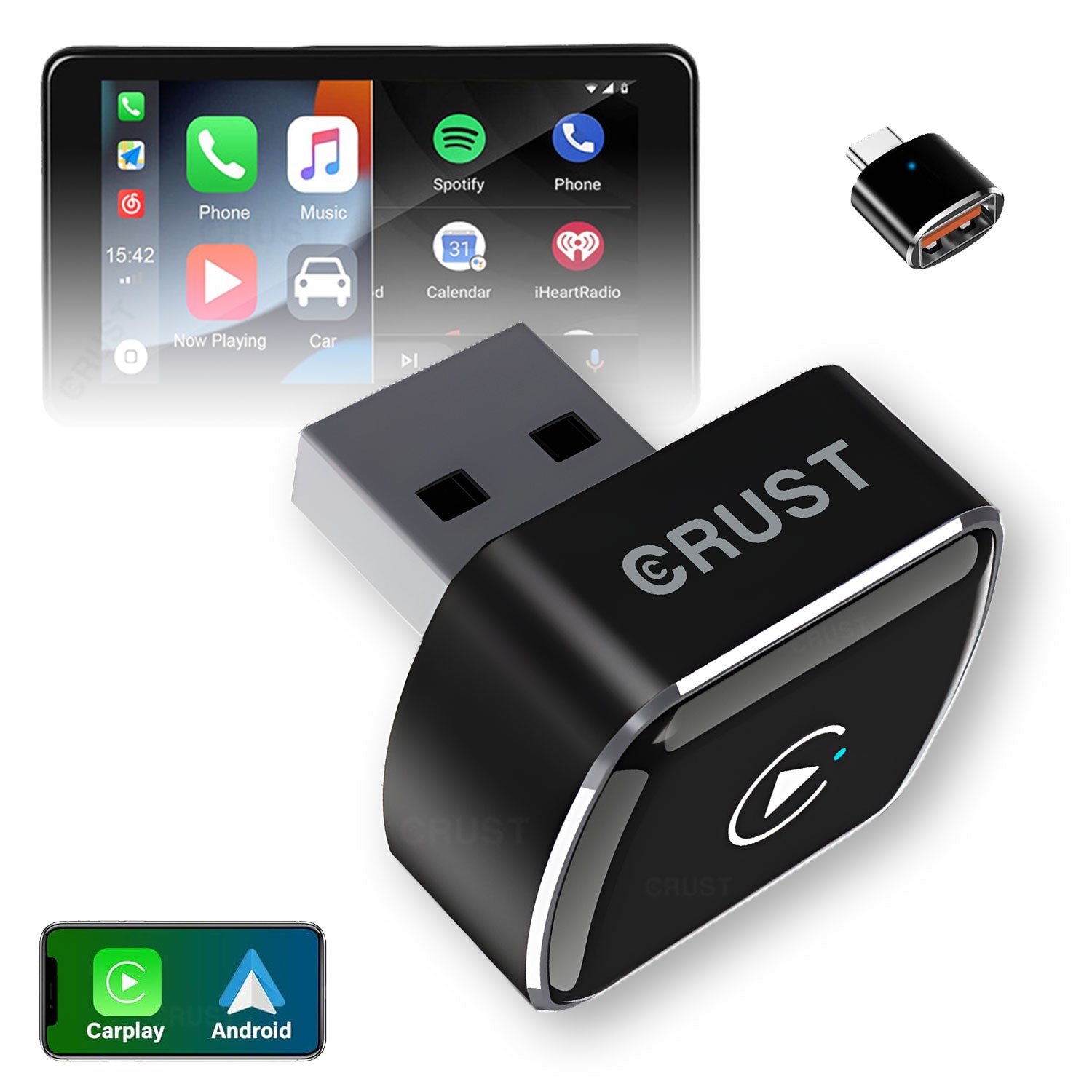 AutoLink W30 Wireless CarPlay / Android Auto Adapter – CRUST Store